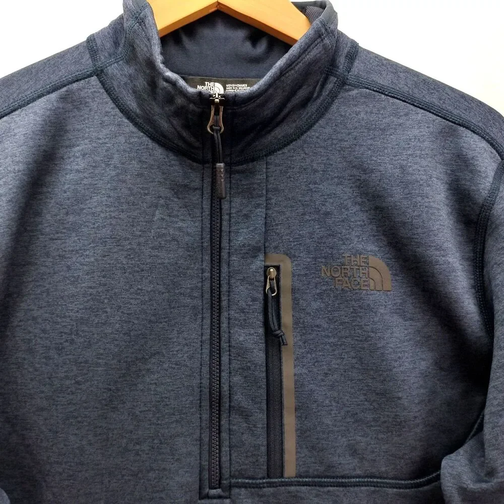 The North Face Skyline Fleece Jacket Men Medium Blue 1/2 Zip Outdoors Hiking NEW